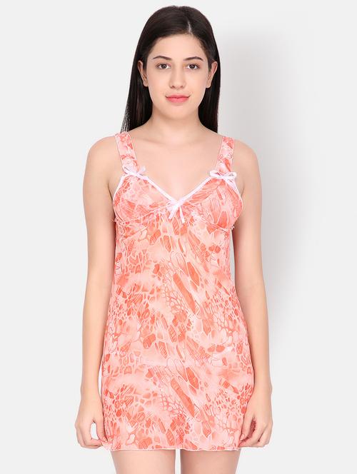 contrast bow patch babydoll - 16775037 - Very Small Image - 1