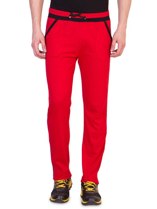 red side striped full length track pant - 16775210 - Very Small Image - 1