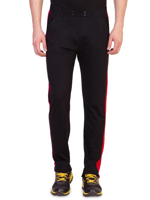 black side striped full length track pant - 16775215 - Very Small Image - 1