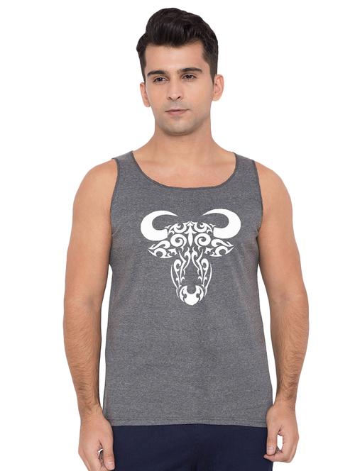 grey printed vest - 16775494 - Very Small Image - 1
