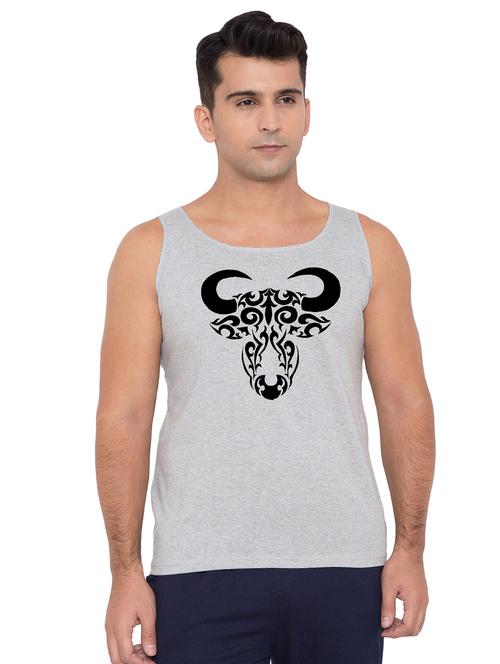 grey printed vest - 16775497 - Very Small Image - 1