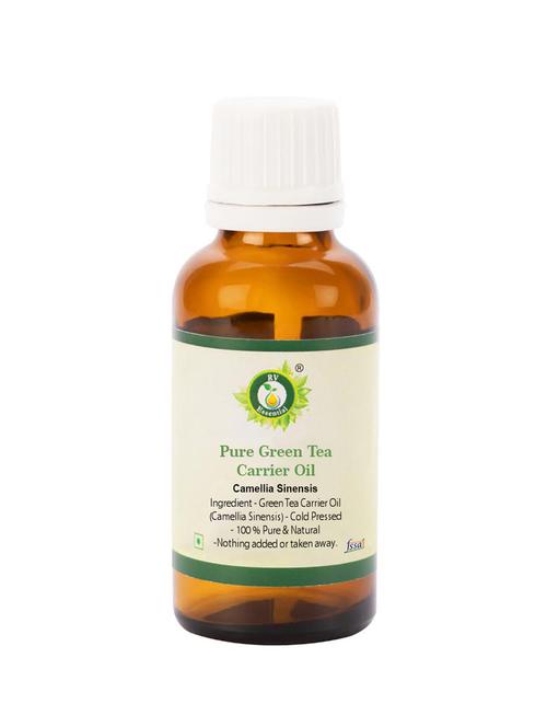 r v essential pure green tea carrier oil 30ml- camellia sinensis (100% pure and natural cold pressed) - 16775564 - Very Small Image - 1