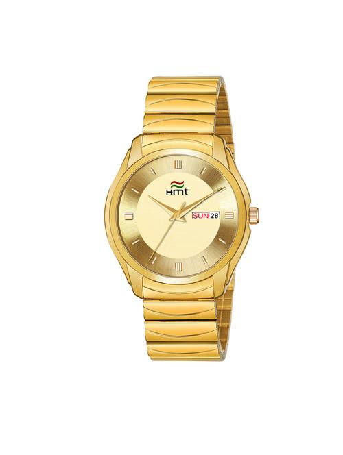 hemt day and date analog gold dial men watch-hm-gr353-gld-gld - 16775882 - Very Small Image - 1
