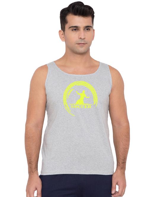 grey chest printed vest - 16776191 - Very Small Image - 1