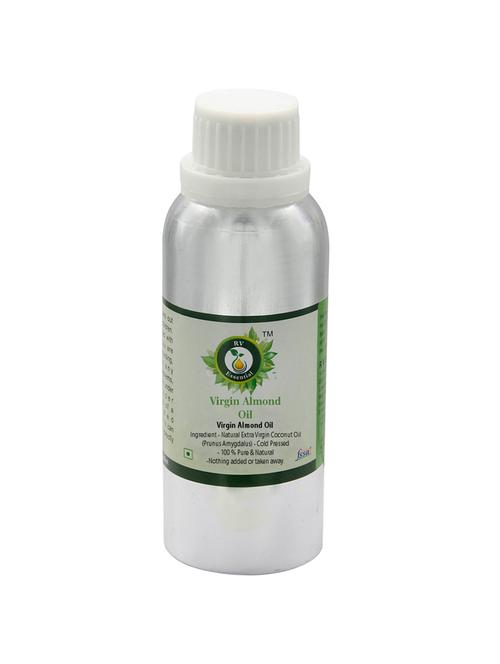 r v essential virgin almond oil 300ml- prunus amygdalus (100% pure and natural cold pressed) - 16776632 - Very Small Image - 1