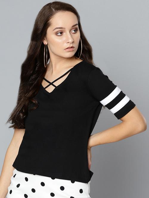cris cross neck varsity tee - 16777303 - Very Small Image - 1