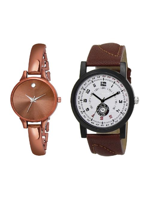 adk lk-11-ad-22 brown color dial formen & girls - 16777677 - Very Small Image - 1