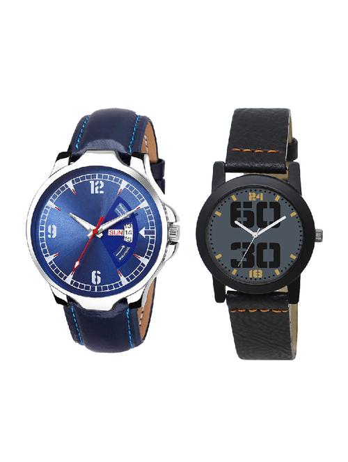 adk jg-03-lk-251 blue & black color dial formen & girls - 16777680 - Very Small Image - 1