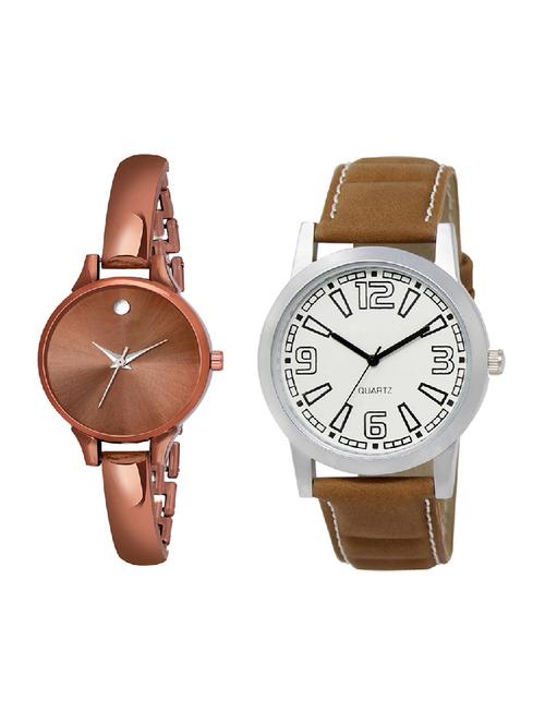 adk lk-15-ad-22 brown color dial formen & girls - 16777697 - Very Small Image - 1