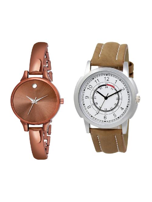 adk lk-17-ad-22 brown color dial formen & girls - 16777707 - Very Small Image - 1