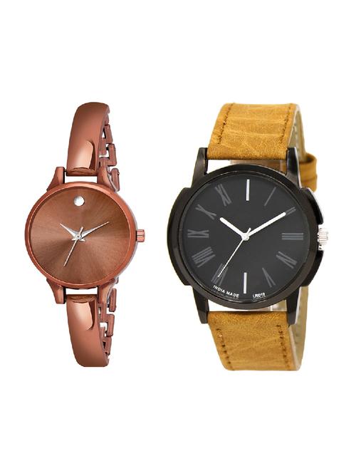 adk lk-19-ad-22 brown color dial formen & girls - 16777717 - Very Small Image - 1
