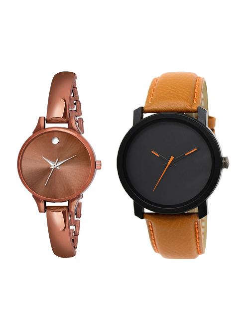 adk lk-20-ad-22 brown color dial formen & girls - 16777722 - Very Small Image - 1
