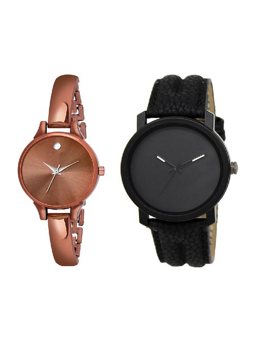 adk lk-21-ad-22 black & brown color dial formen & girls - 16777727 - Very Small Image - 1