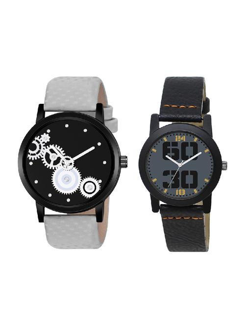 adk mt-08-lk-251 grey & black color dial formen & girls - 16777735 - Very Small Image - 1