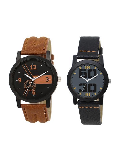 adk lk-01-251 brown & black color dial formen & girls - 16777745 - Very Small Image - 1