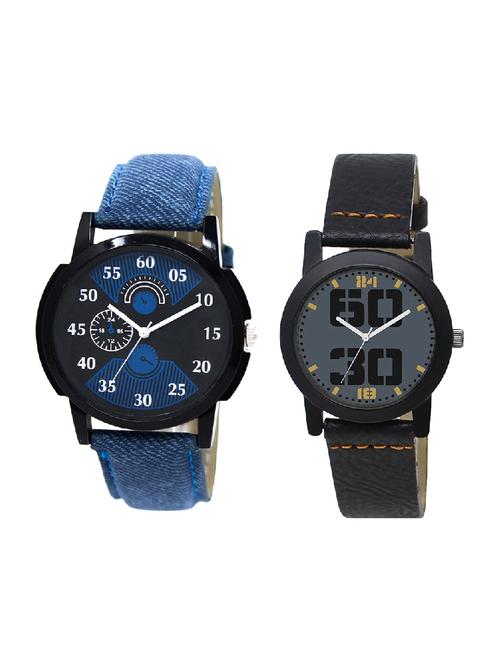 adk lk-02-251 blue & black color dial formen & girls - 16777750 - Very Small Image - 1