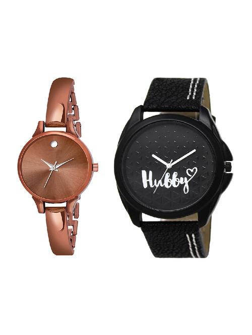 adk lk-31-ad-22 black & brown color dial formen & girls - 16777777 - Very Small Image - 1