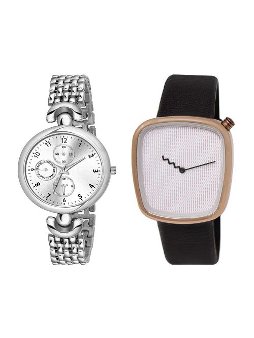 adk lk-41-ad-24 black & silver color dial formen & girls - 16777783 - Very Small Image - 1