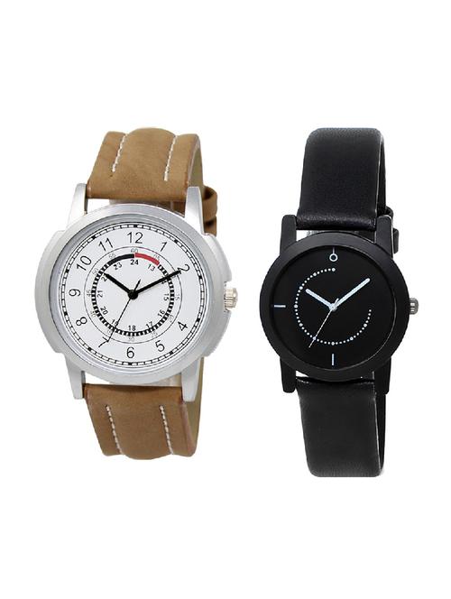 adk lk-17-253 brown & black color dial formen & girls - 16777786 - Very Small Image - 1