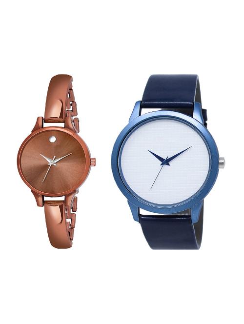 adk lk-33-ad-22 blue & brown color dial formen & girls - 16777787 - Very Small Image - 1