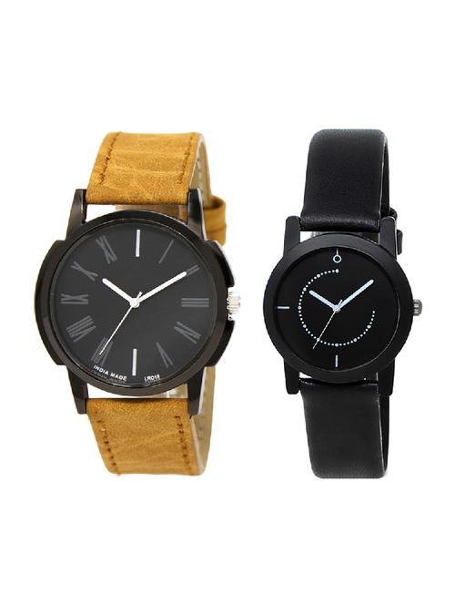 adk lk-19-253 brown & black color dial formen & girls - 16777796 - Very Small Image - 1