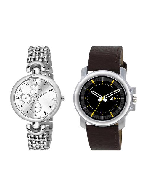 adk lk-44-ad-24 brown & silver color dial formen & girls - 16777798 - Very Small Image - 1