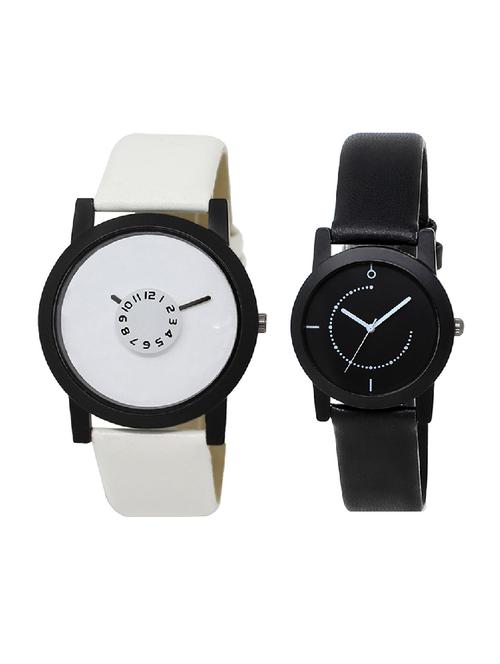 adk lk-26-253 white & black color dial formen & girls - 16777831 - Very Small Image - 1