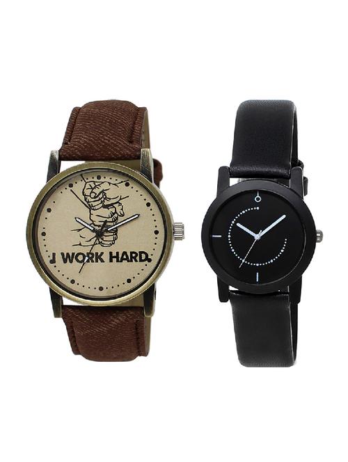 adk lk-29-253 brown & black color dial formen & girls - 16777846 - Very Small Image - 1