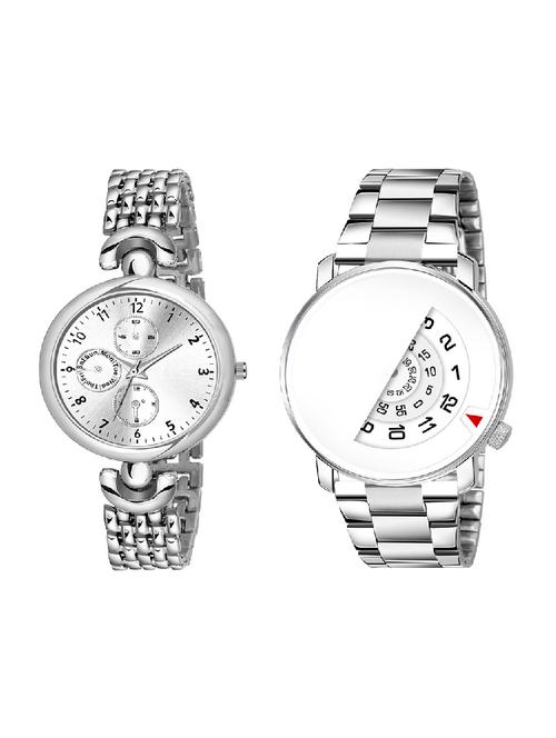 adk lk-106-ad-24 silver color dial formen & girls - 16777853 - Very Small Image - 1