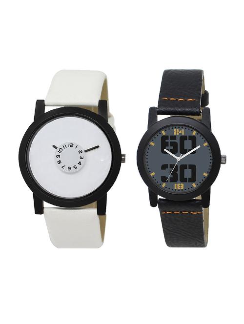 adk lk-26-251 white & black color dial formen & girls - 16777870 - Very Small Image - 1