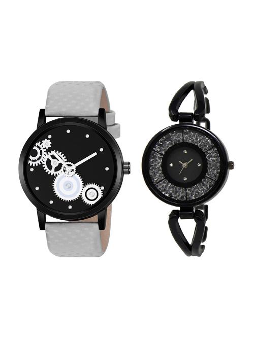 adk lk-211-mt-08 black & grey color dial forgirls & men - 16777884 - Very Small Image - 1