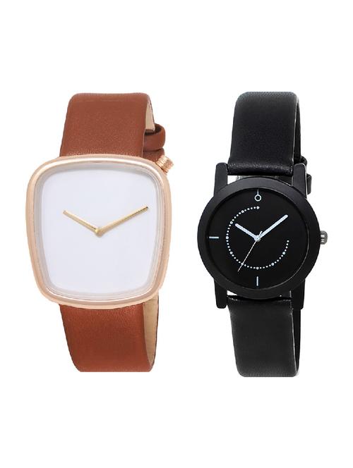 adk lk-40-253 brown & black color dial formen & girls - 16777896 - Very Small Image - 1