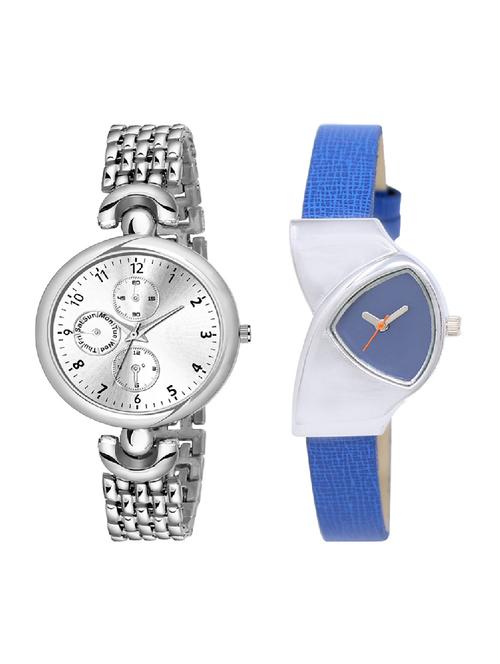 adk lk-208-ad-24 blue & silver color dial forgirls - 16777898 - Very Small Image - 1