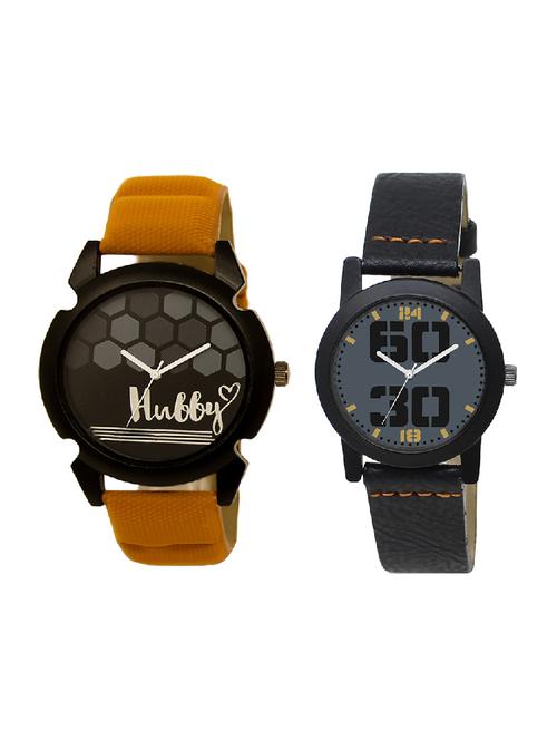 adk lk-32-251 orange & black color dial formen & girls - 16777900 - Very Small Image - 1