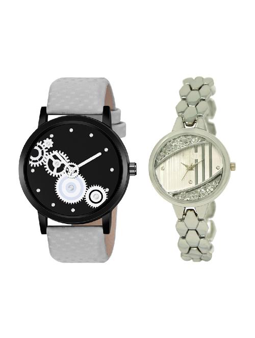 adk lk-223-mt-08 silver & grey color dial forgirls & men - 16777904 - Very Small Image - 1