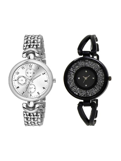 adk lk-211-ad-24 black & silver color dial forgirls - 16777913 - Very Small Image - 1