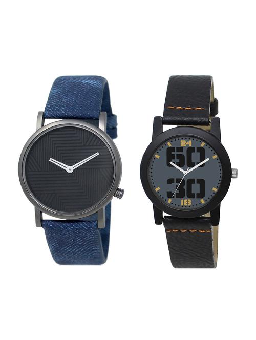 adk lk-35-251 blue & black color dial formen & girls - 16777915 - Very Small Image - 1