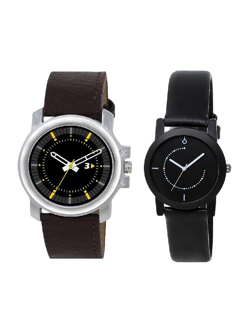 adk lk-44-253 brown & black color dial formen & girls - 16777916 - Very Small Image - 1