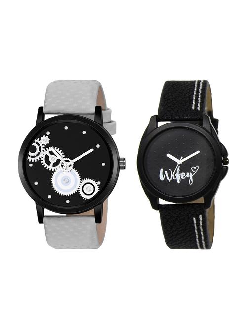adk lk-234-mt-08 black & grey color dial forgirls & men - 16777949 - Very Small Image - 1