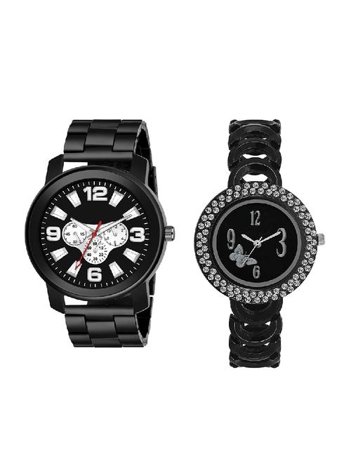 adk lk-201-ad-12 black color dial forgirls & men - 16777952 - Very Small Image - 1