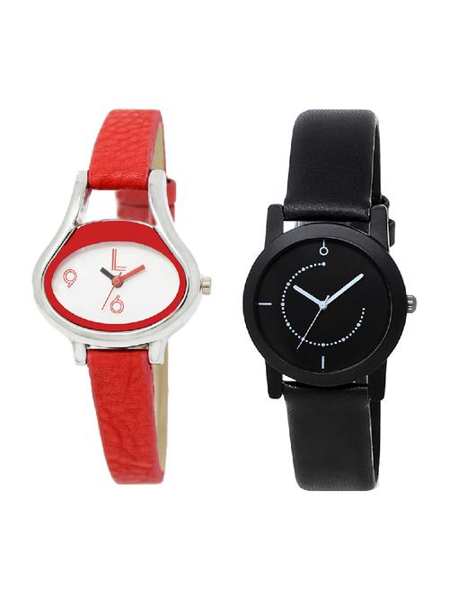 adk lk-206-253 red & black color dial forgirls - 16778023 - Very Small Image - 1