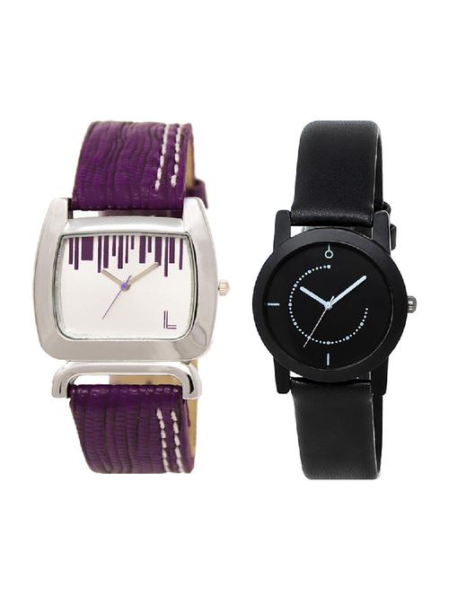 adk lk-207-253 purple & black color dial forgirls - 16778029 - Very Small Image - 1