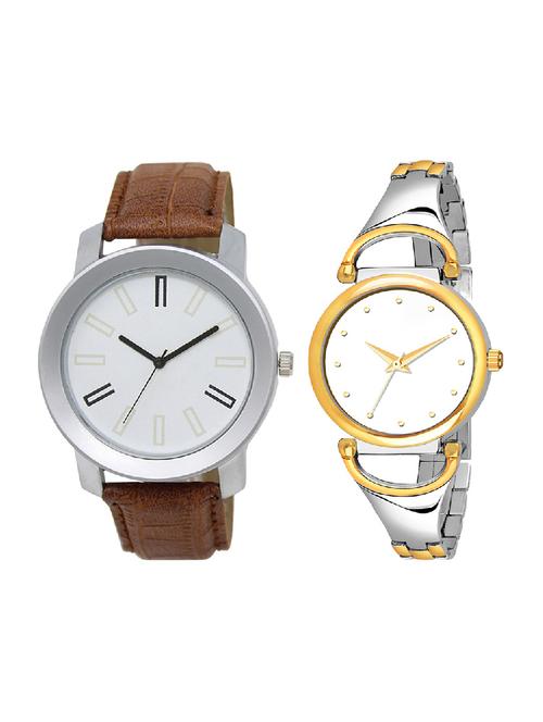 adk ad-02-25 brown & gold color dial formen & girls - 16778086 - Very Small Image - 1