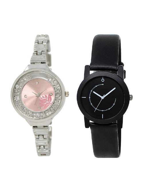 adk lk-226-253 silver & black color dial forgirls - 16778095 - Very Small Image - 1