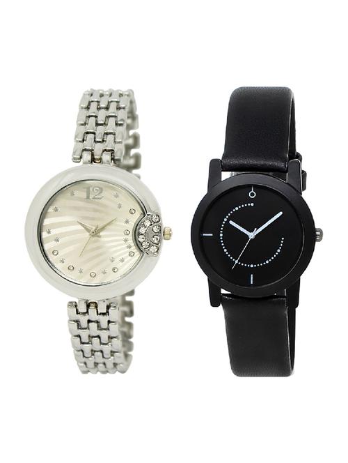 adk lk-227-253 silver & black color dial forgirls - 16778101 - Very Small Image - 1