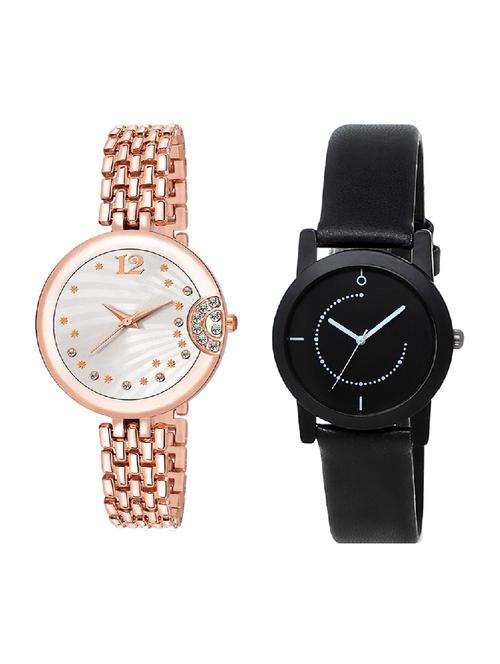 adk lk-228-253 rose gold & black color dial forgirls - 16778107 - Very Small Image - 1