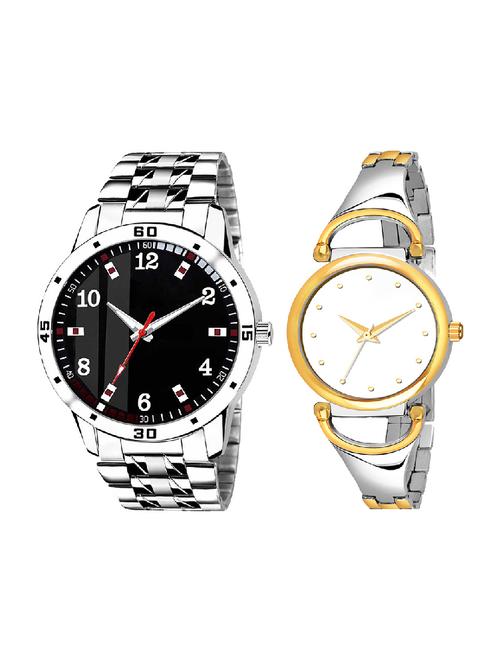 adk ad-06-25 silver & gold color dial formen & girls - 16778110 - Very Small Image - 1