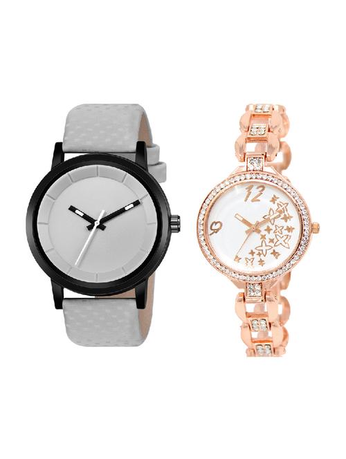 adk lk-210-mt-gkt rose gold & grey color dial forgirls & men - 16778123 - Very Small Image - 1