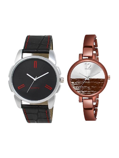 adk ad-03-23 black & brown color dial formen & girls - 16778139 - Very Small Image - 1