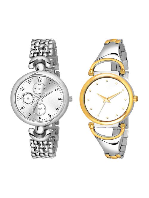 adk ad-24-25 silver & gold color dial forgirls - 16778170 - Very Small Image - 1